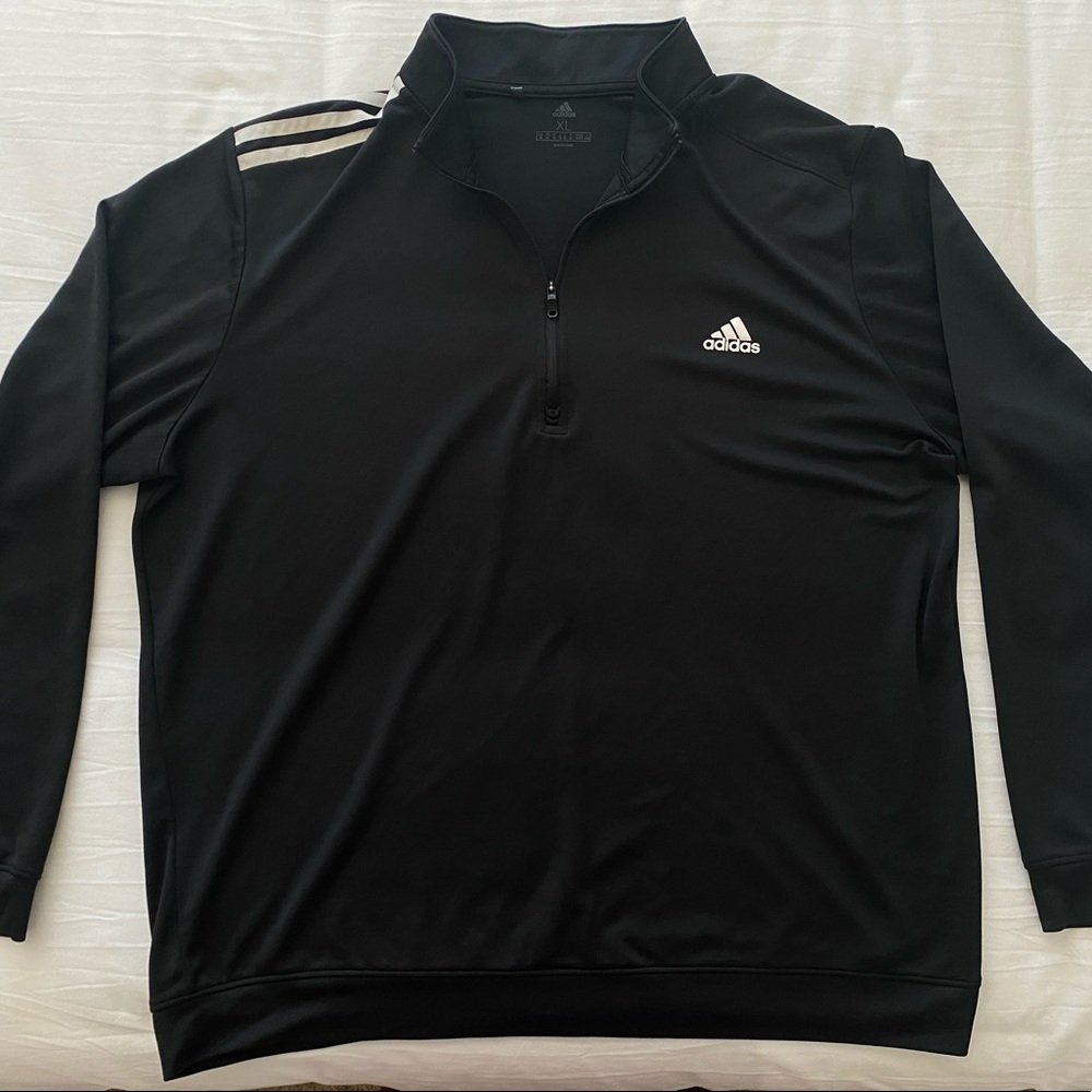 Adidas Black Athletic Quarter Zip